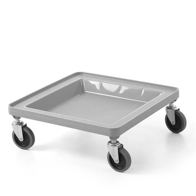 AmerBox Fahrgestell für Universal-Regale 500 × 500 mm – Hellgrau – 500 × 500 × H 180 mm