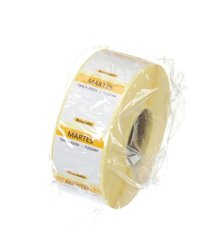 HENDI Täglich anwendbare Lebensmittelsicherheitsetiketten – Gelb – 25 × 25 mm – 1000 Stück