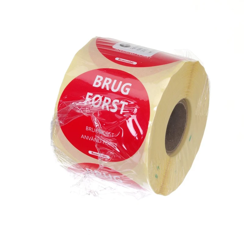HENDI Lebensmittelsicherheit-Aufkleber – Rot – Ø 50 mm – 500 Stück