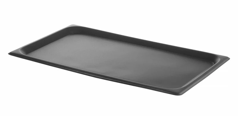 HENDI Backblech mit Antihaftbeschichtung CONVECTOMAT ROAST – GN 1 / 1 – Schwarz – 530 × 325 × H 17 mm
