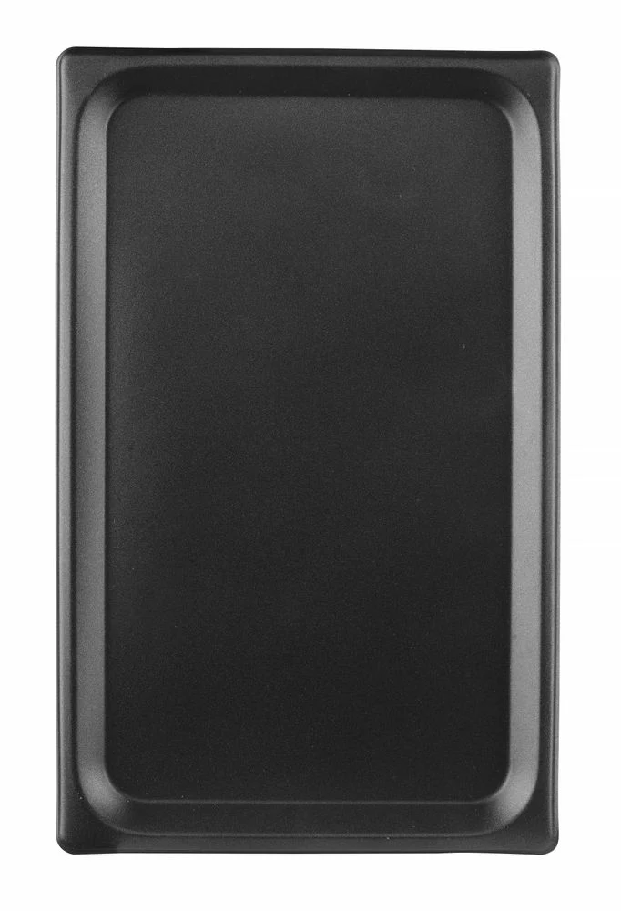 HENDI Backblech mit Antihaftbeschichtung CONVECTOMAT ROAST – GN 1 / 1 – Schwarz – 530 × 325 × H 17 mm
