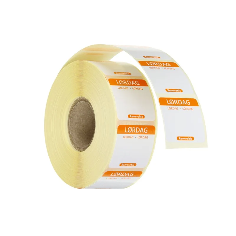 HENDI Täglich anwendbare Lebensmittelsicherheitsetiketten – Samstag – Orange – 25 × 25 mm – 1000 Stück