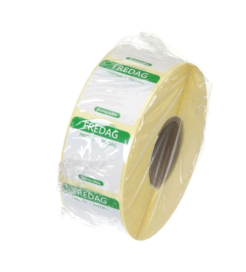 HENDI Täglich anwendbare Lebensmittelsicherheitsetiketten – Freitag – Grün – 25 × 25 mm – 1000 Stück