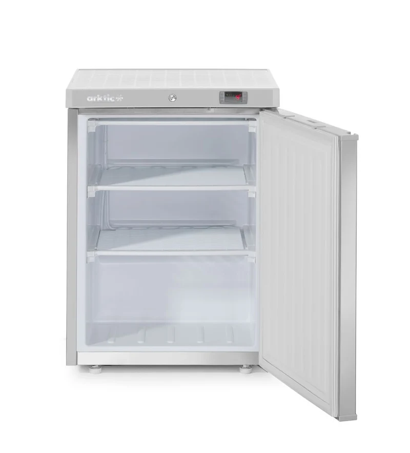 Arktic Gefrierschrank in Edelstahlgehäuse Budget Line – 100 l – 230 V / 130 W – 637 × 600 × H 835 mm