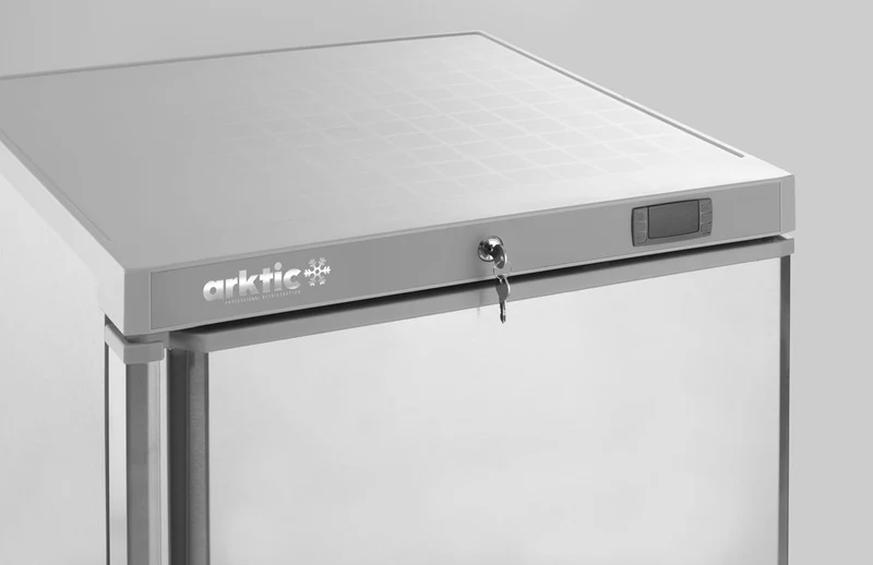 Arktic Gefrierschrank in Edelstahlgehäuse Budget Line – 100 l – 230 V / 130 W – 637 × 600 × H 835 mm