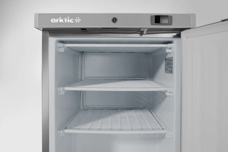 Arktic Gefrierschrank in Edelstahlgehäuse Budget Line – 100 l – 230 V / 130 W – 637 × 600 × H 835 mm