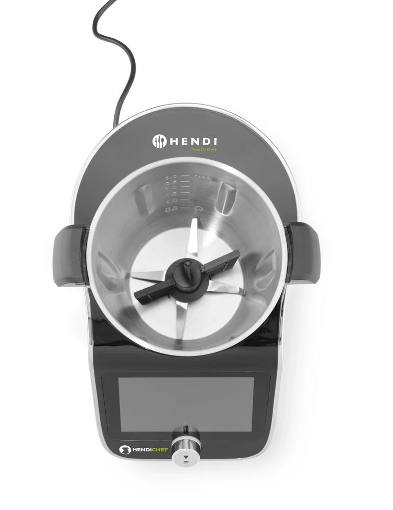 HENDI Multifunktions-Küchenmaschine HENDICHEF, weiß – 3 l – 230 V / 1400 W – 210 × 380 × H 320 mm