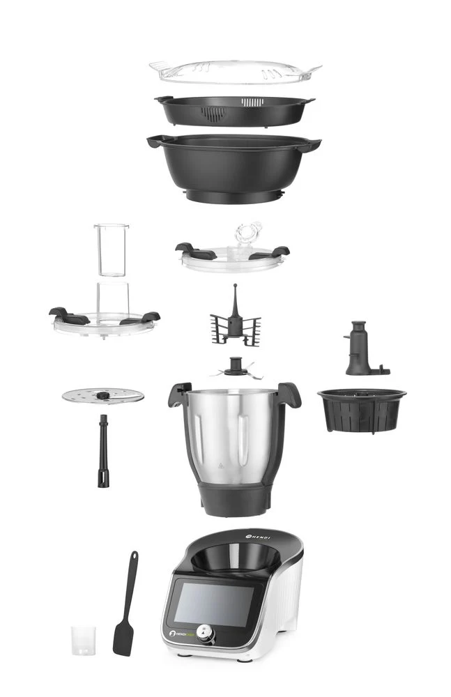 HENDI Multifunktions-Küchenmaschine HENDICHEF, weiß – 3 l – 230 V / 1400 W – 210 × 380 × H 320 mm