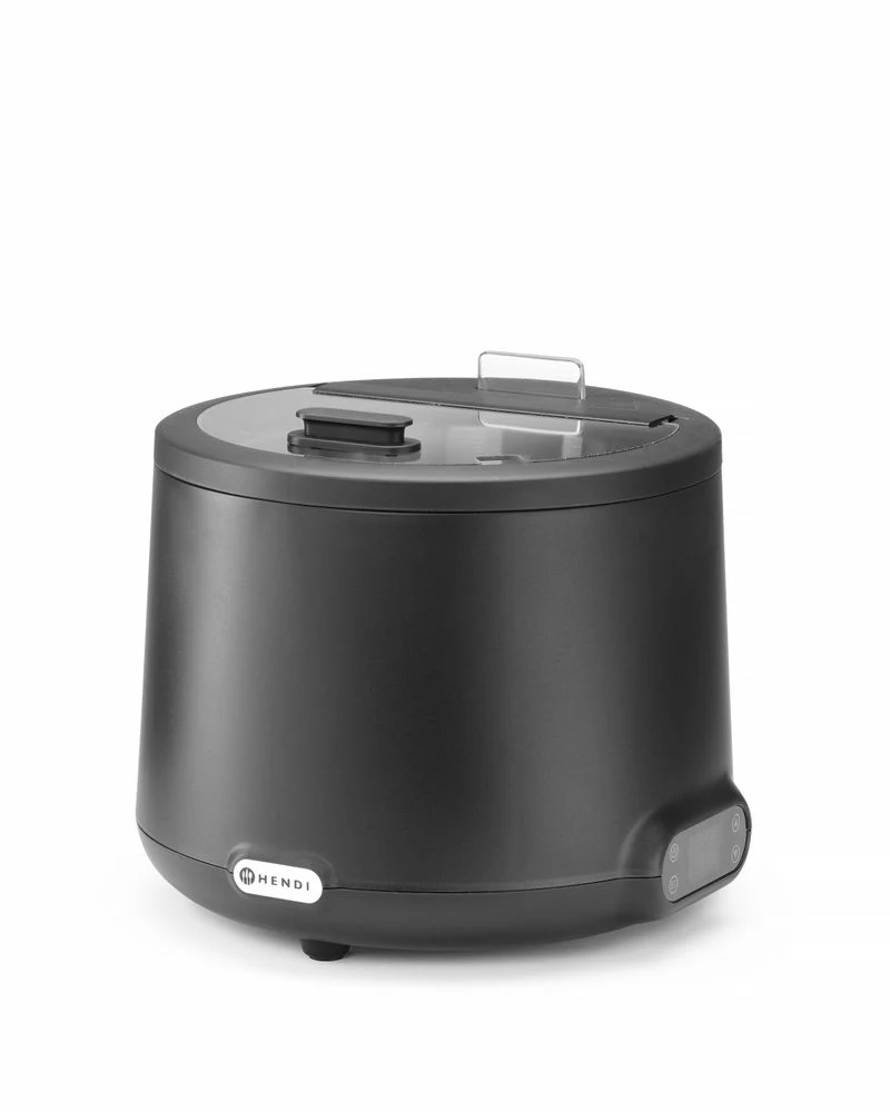 HENDI Suppenkessel UNIQ – 8 l – 230 V / 500 W – designed by Robert Bronwasser – Schwarz – Ø 365 × H 325 mm