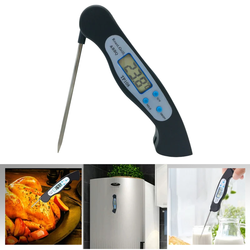 Vouwbare Instant Read Digitale Voedselthermometer