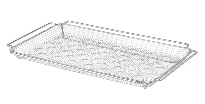 HENDI Pommes frites Ofenkorb, gewellt CONVECTOMAT FRY – GN 1 / 1 – 530 × 325 × H 40 mm