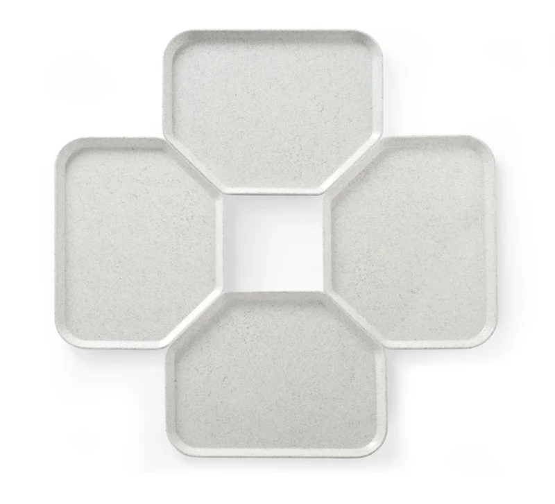 AmerBox Tablett, trapezförmig – Granit – 455 × 355 mm