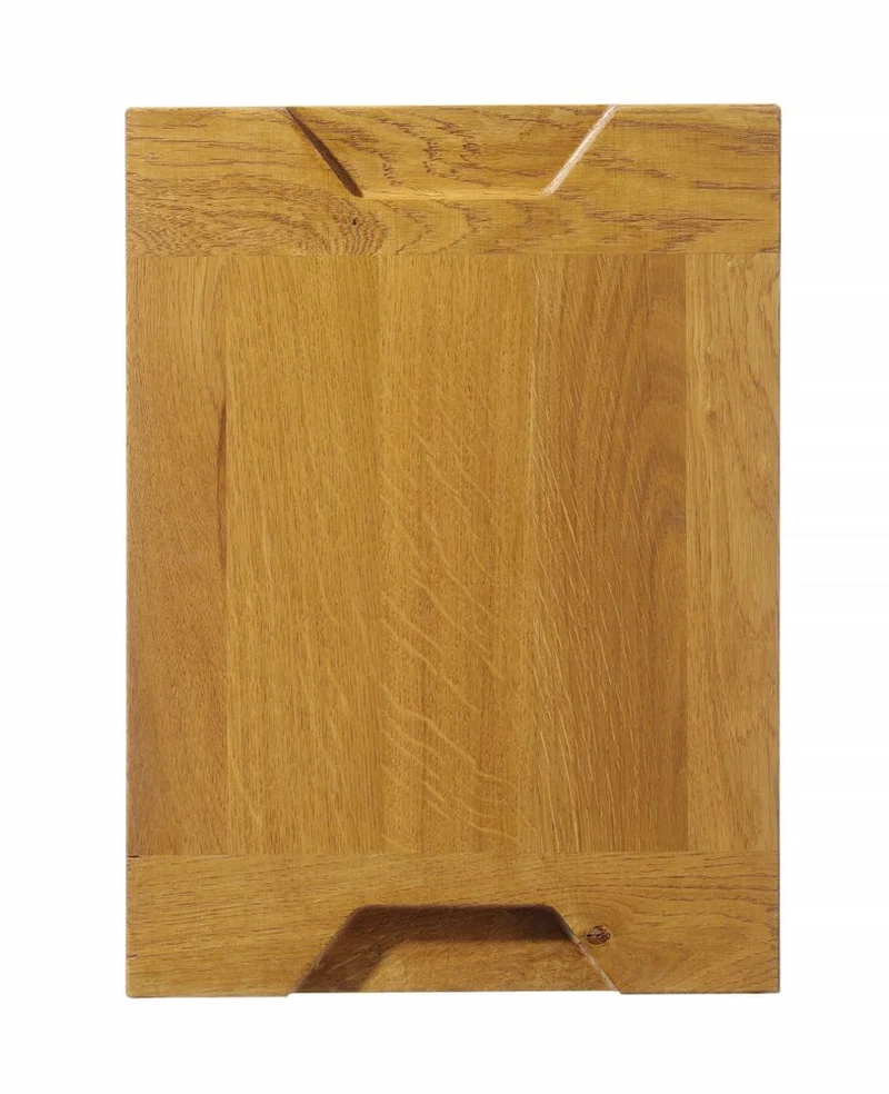 HENDI Servierbrett aus Eichenholz – Rechteckig – 370 × 270 × H 20 mm