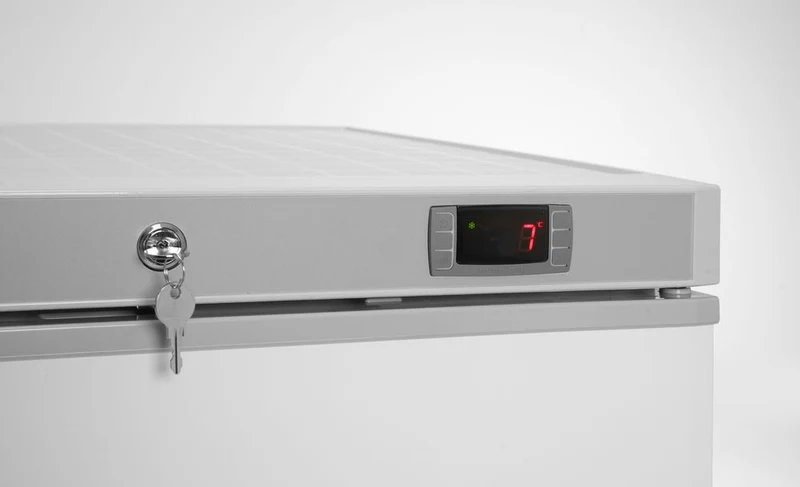 Arktic Gefrierschrank in weiß lackiertem Stahlgehäuse – Budget Line – 100 l – 230 V / 130 W – 637 × 600 × H 835 mm