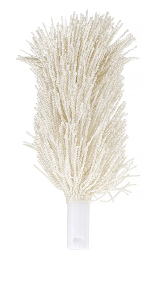 HENDI Bürsten für Glaspolierer – 2 Stück – Mittel – Weiß – 205 × 55 mm