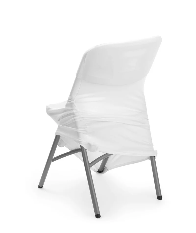 HENDI Klappstuhlbezug – Kitchen Line – 810965 & 910989 – Weiß – 540 × 440 × H 840 mm