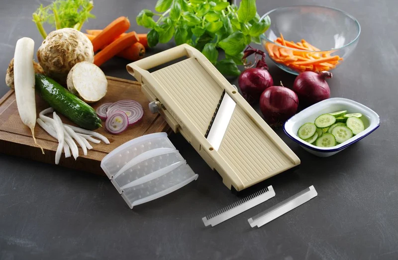 HENDI Japanische Mandoline Shōgun – 380 × 158 × H 47 mm