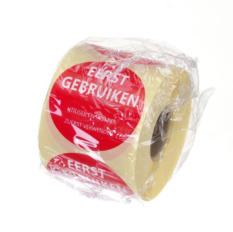 HENDI Lebensmittelsicherheit-Aufkleber – Rot – Ø 50 mm – 500 Stück
