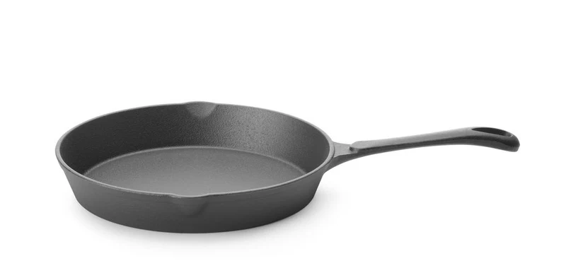 HENDI Gusseisenpfanne – Schwarz – Ø 250 × H 40 mm