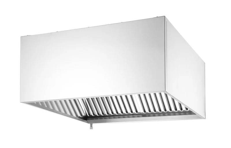 HENDI Wandmontierte Dunstabzugshaube - verschraubt – Rechteckig – Silber – 1005 × 1000 × H 450 mm