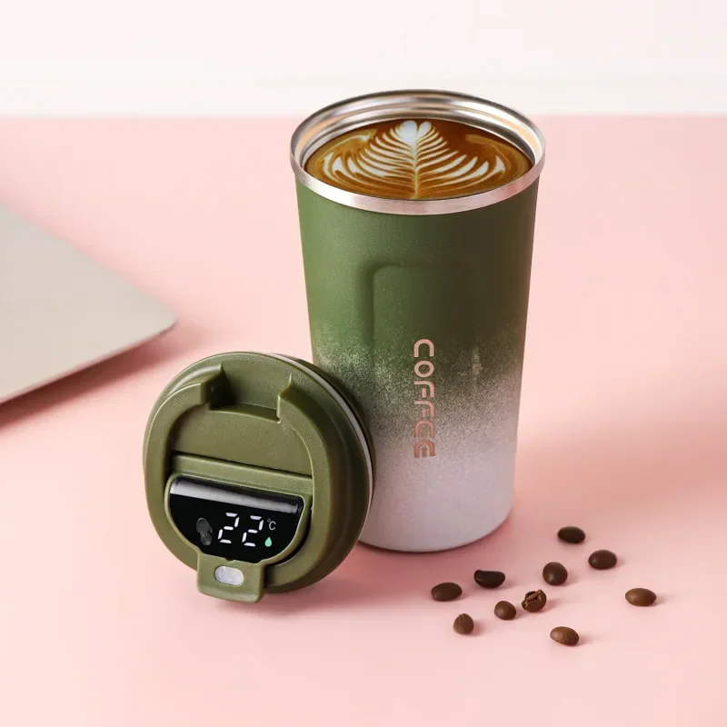 RVS Thermosbeker met Intelligente Temperatuurweergave – TempMate