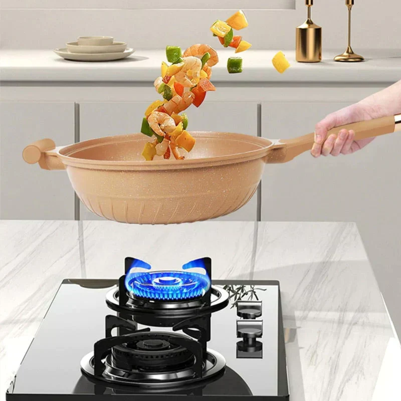 Multifunctionele Wokpan met Antiaanbaklaag - CookFlex