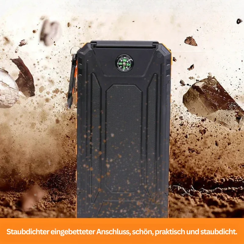 Zonne-energie Powerbank met Zaklamp – SolarCharge Pro