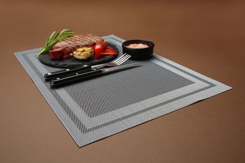 HENDI Platzset, Rahmen – Graphit – 450 × 300 mm – 6 Stück