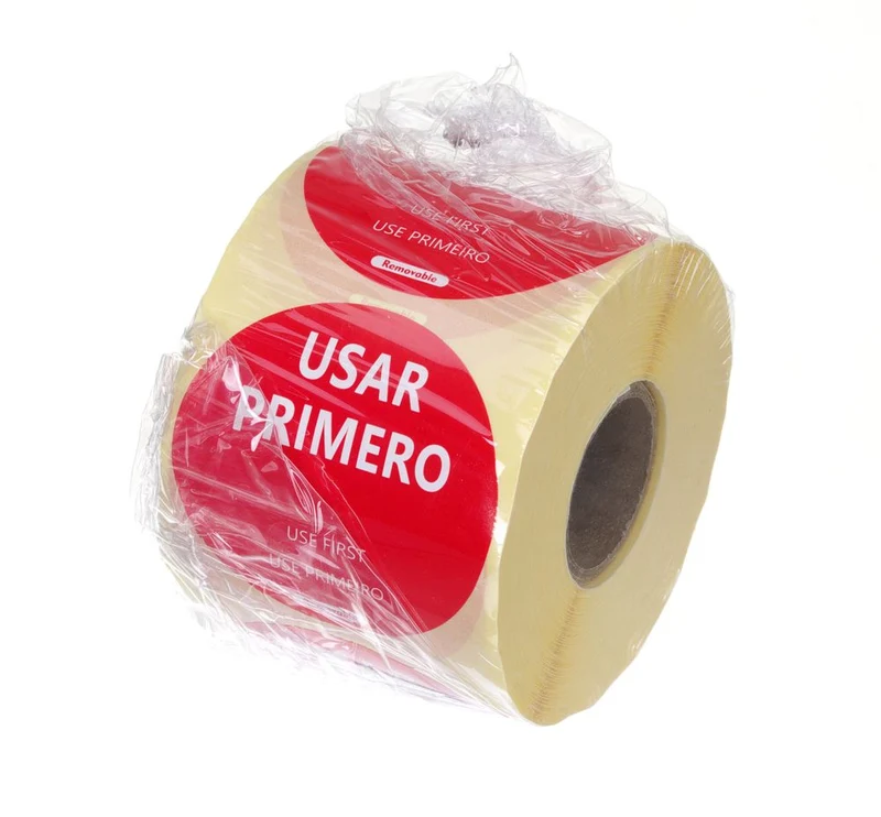 HENDI Lebensmittelsicherheitsetiketten – Rot – Ø 50 mm – 500 Stück