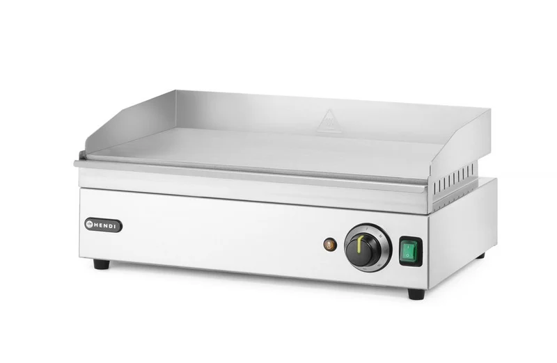 HENDI Grillplatte, flach – Kitchen Line – 230 V / 2400 W – 527 × 404 × H 233 mm