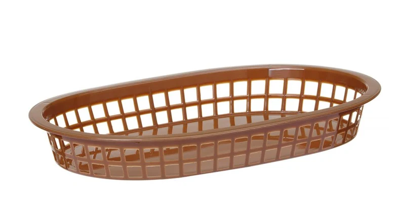 HENDI Servierkörbe im Fastfood-Stil – Braun – 275 × 175 × 38 mm – 6 Stück