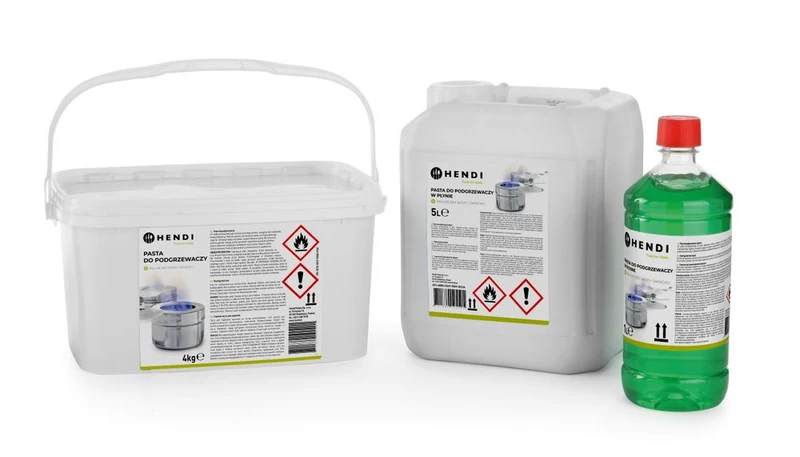 HENDI Chafing Dish Brennpaste - Flasche – Transparent – 12 Stück
