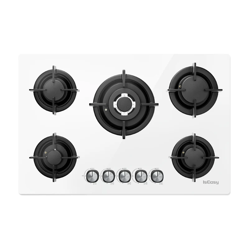 ISEASY MGBG-775 gas hob with 5 burners (white)