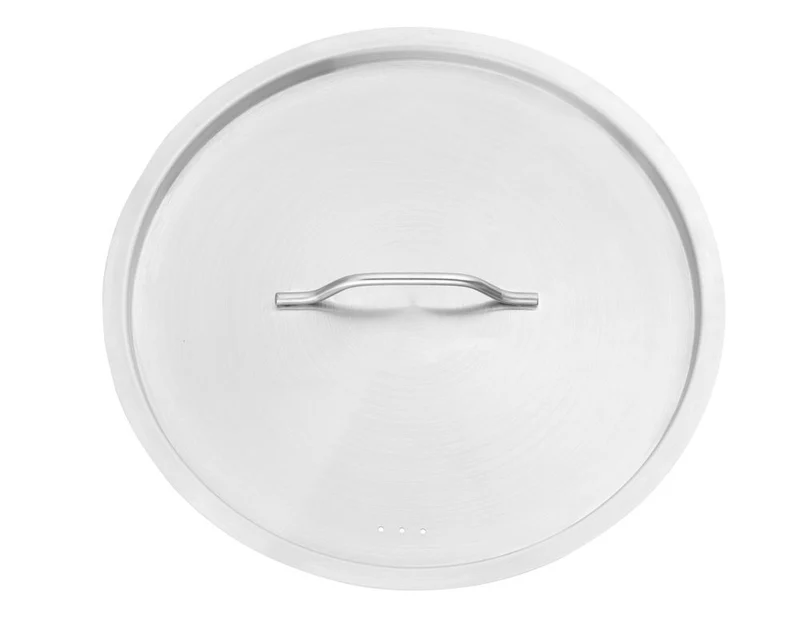 HENDI Kochtopf, niedrig - mit Deckel – 10,8 l – Rund – Ø 360 × H 110 mm