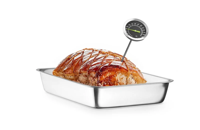 HENDI Analoges Thermometer – Schwarz – Ø 52 × H 140 mm