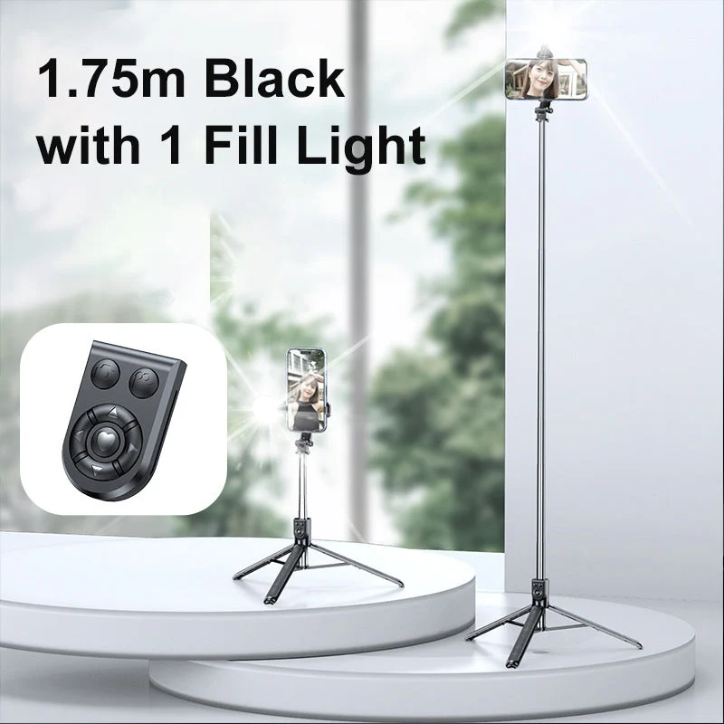 LuxuraSnap Elite Selfie Stick Tripod | Maak verbluffende selfies met geïntegreerde LED vullicht