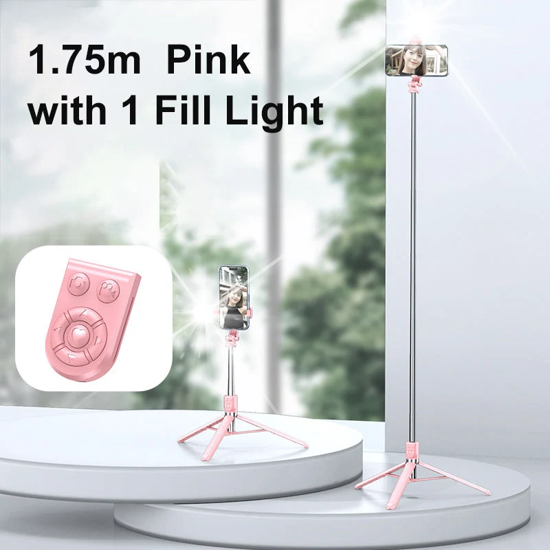 LuxuraSnap Elite Selfie Stick Tripod | Maak verbluffende selfies met geïntegreerde LED vullicht