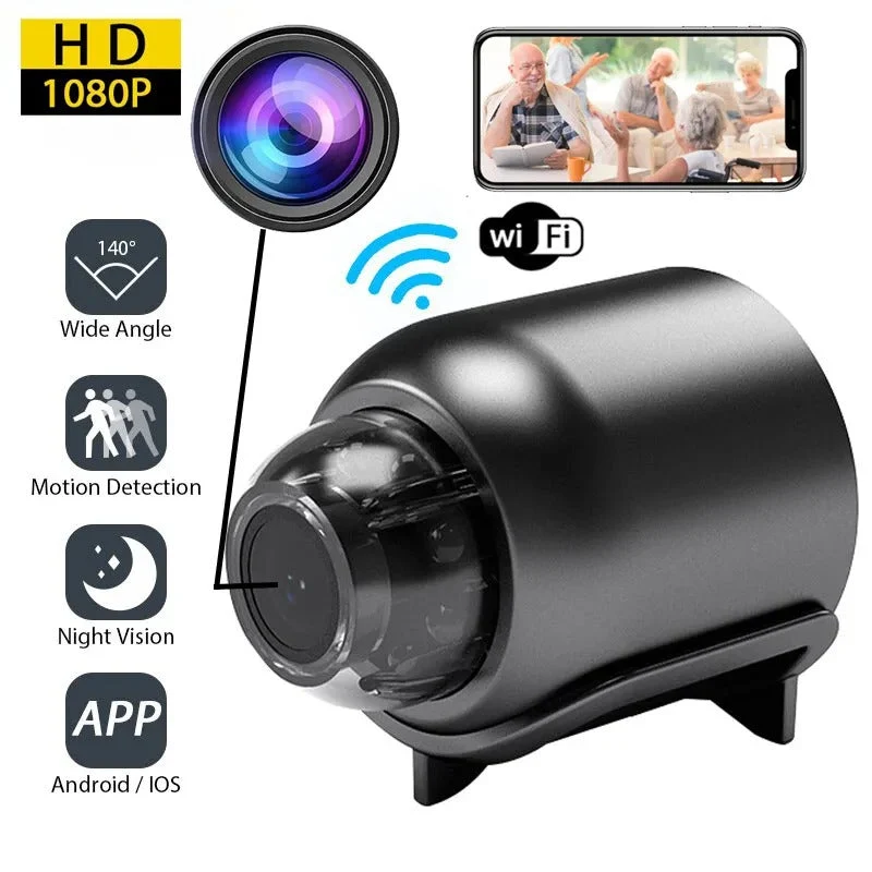 LuxeVision Mini Spionagecamera | Discreet en draagbaar, ideaal voor bewaking en verborgen opname