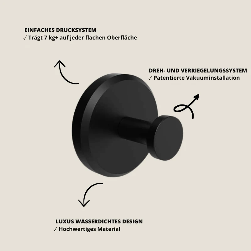 LuxuraGrip Zuignappen Zonder Boren | Innovatieve zuignappen voor een sterke en veilige bevestiging zonder schade aan muren
