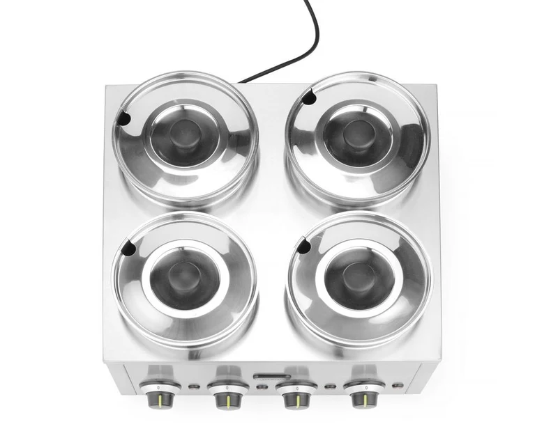 HENDI Thermosystem, vierfach – 16 l – 230 V / 800 W – 506 × 509 × H 298 mm
