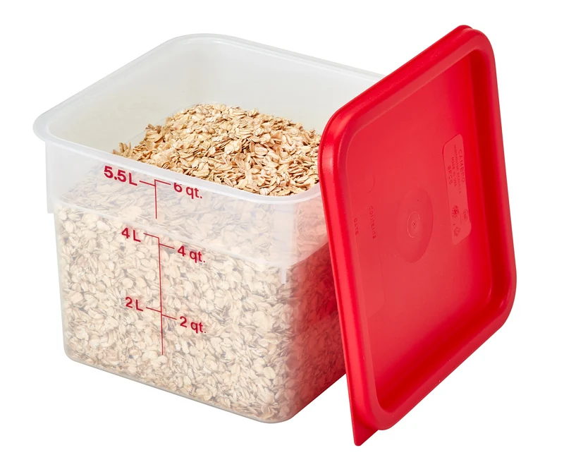 Cambro CamSquare® Vorratsbehälter Polypropylene Camsquare, Quadratisch 5,7 L - 6SFSPP190