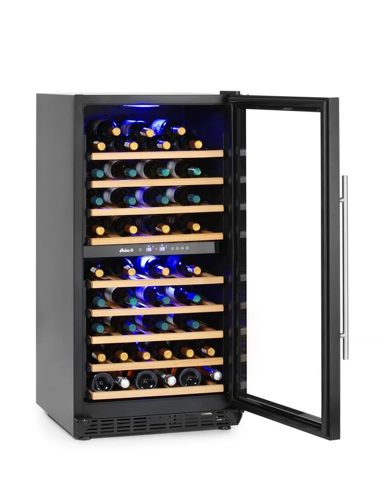 Arktic Weinkühlschrank – 2 Zonen – 72 Flaschen – 232 l – 230 V / 110 W – 595 × 675 × 1215 mm