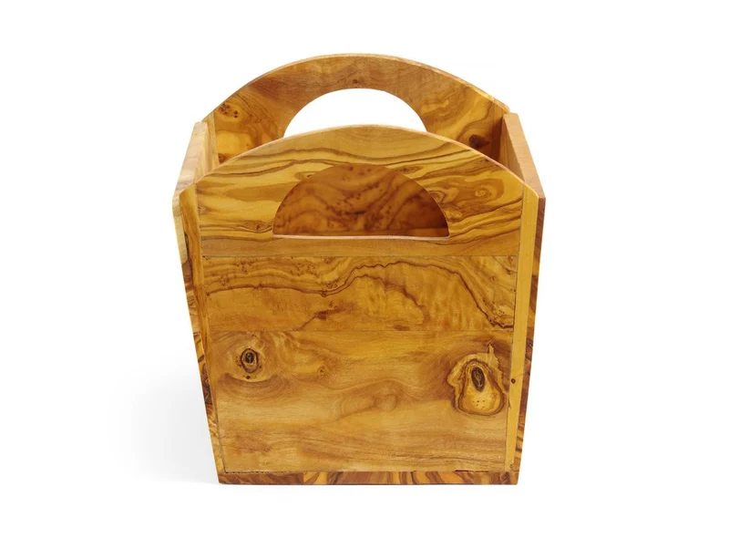 HENDI Brotkasten aus Olivenholz – 245 × 198 × 194 mm
