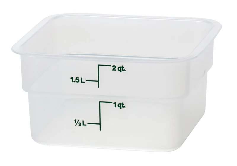 Cambro CamSquare® Vorratsbehälter Polypropylene Camsquare, Quadratisch 1,9 L - 2SFSPP190