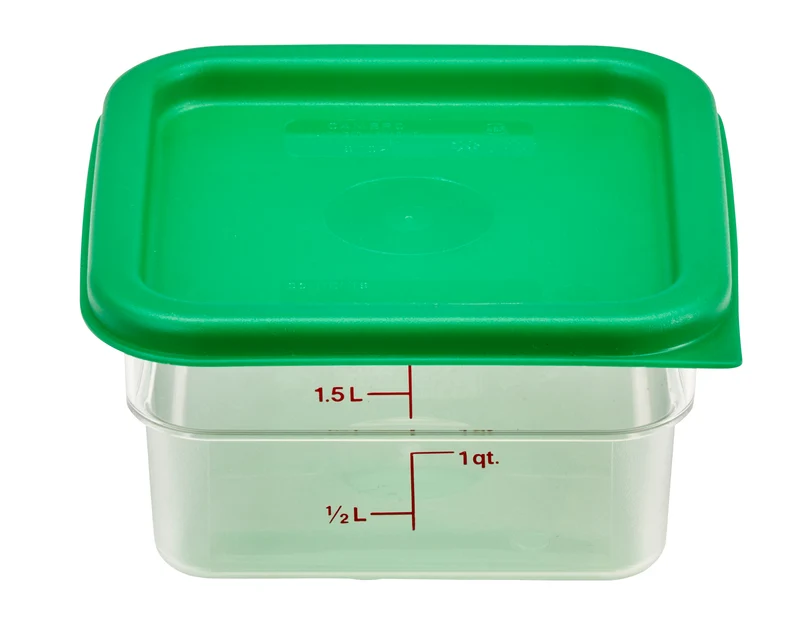 Cambro Camwear® CamSquare® Vorratsbehälter Polycarbonat, Quadratisch 1,9 L - 2SFSCW135