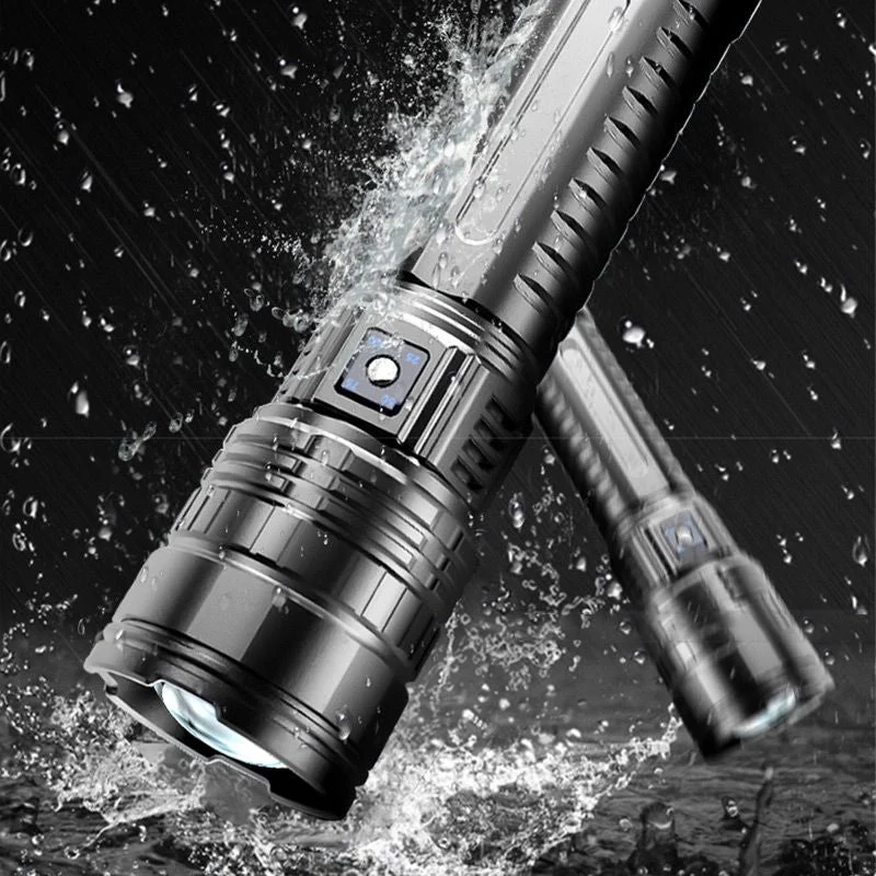 LuxeLumen Premium Laser Telescoop Zaklamp | Multifunctionele zaklamp met krachtige zoomfunctie