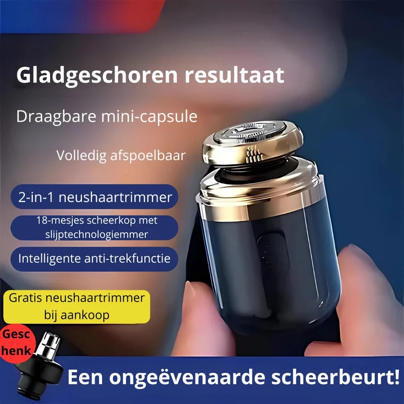 LuxuraShave Draadloos Elektrisch Scheerapparaat | Ervaar ultieme comfort en precisie bij het scheren