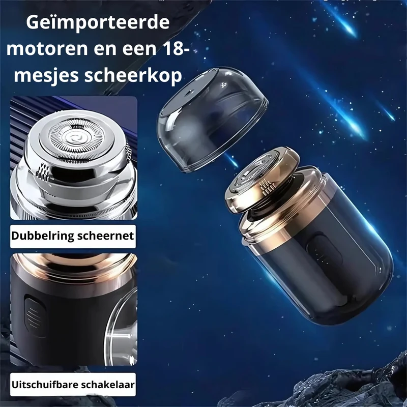 LuxuraShave Draadloos Elektrisch Scheerapparaat | Ervaar ultieme comfort en precisie bij het scheren