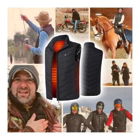 LuxGuard Elite Unisex Vest | Verwarmd, waterdicht en gratis zelfverwarmende sokken