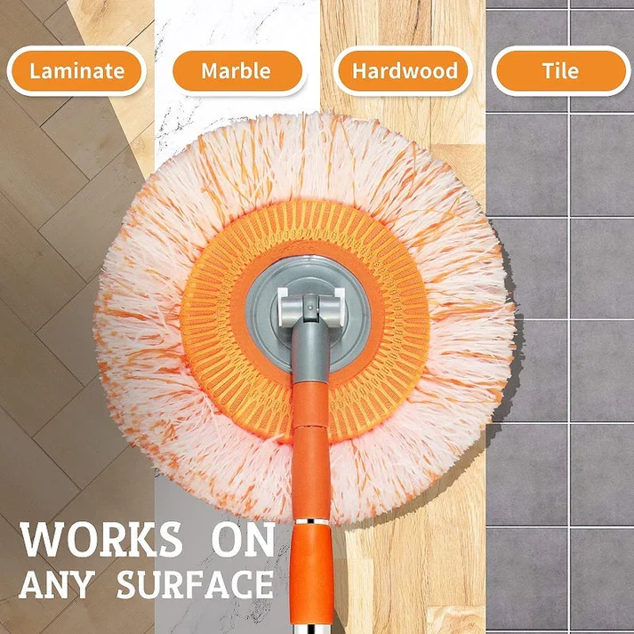 LuxeClean 360° Roteerbare Schoonmaakmop | Verstelbare mop voor moeiteloos reinigen in elke hoek